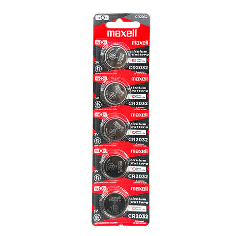 Maxell Lithium Batt Cr2032 3 V 5 Pack Blister