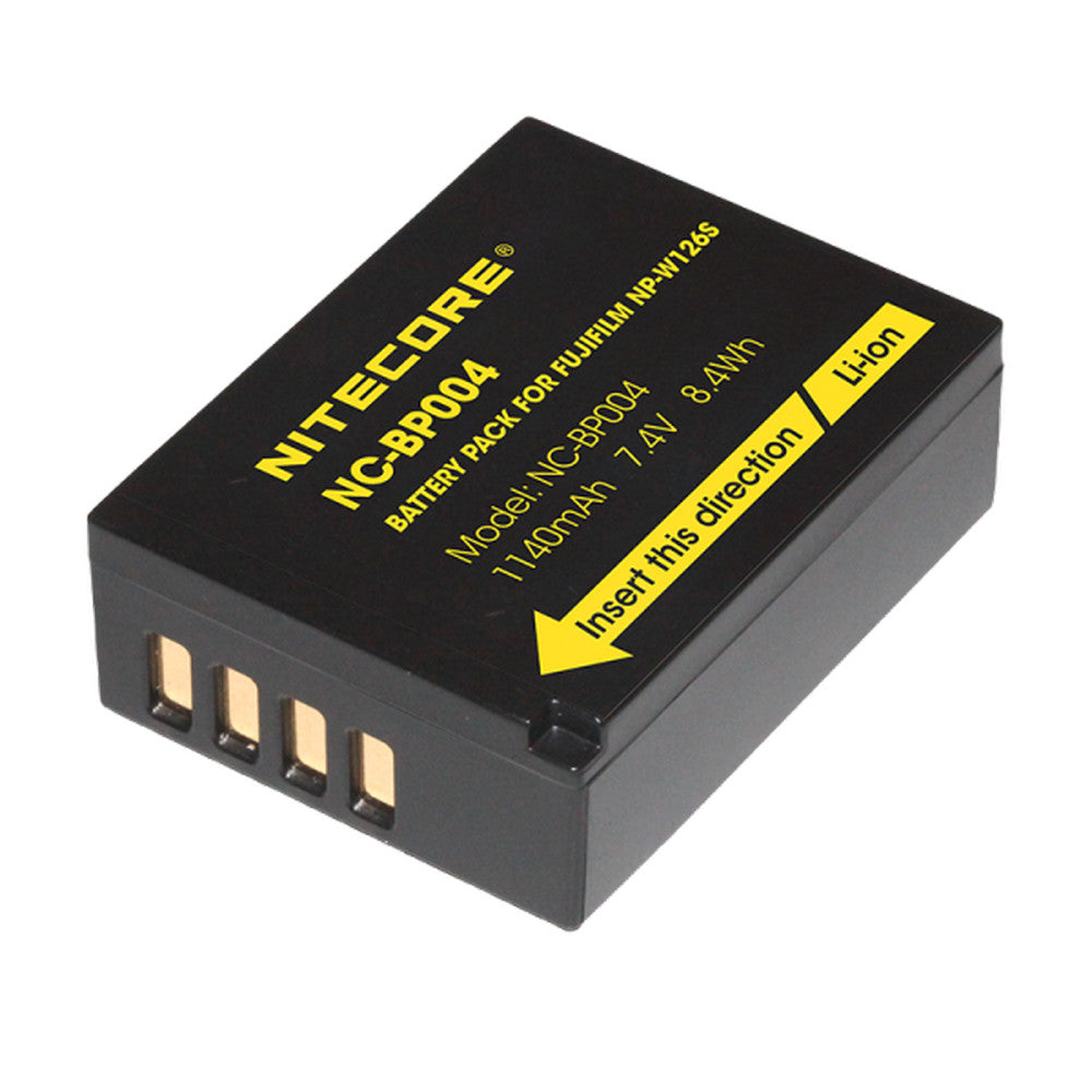Nitecore Nc Bp004 Battery Compatible Fujifilm Np W126 S