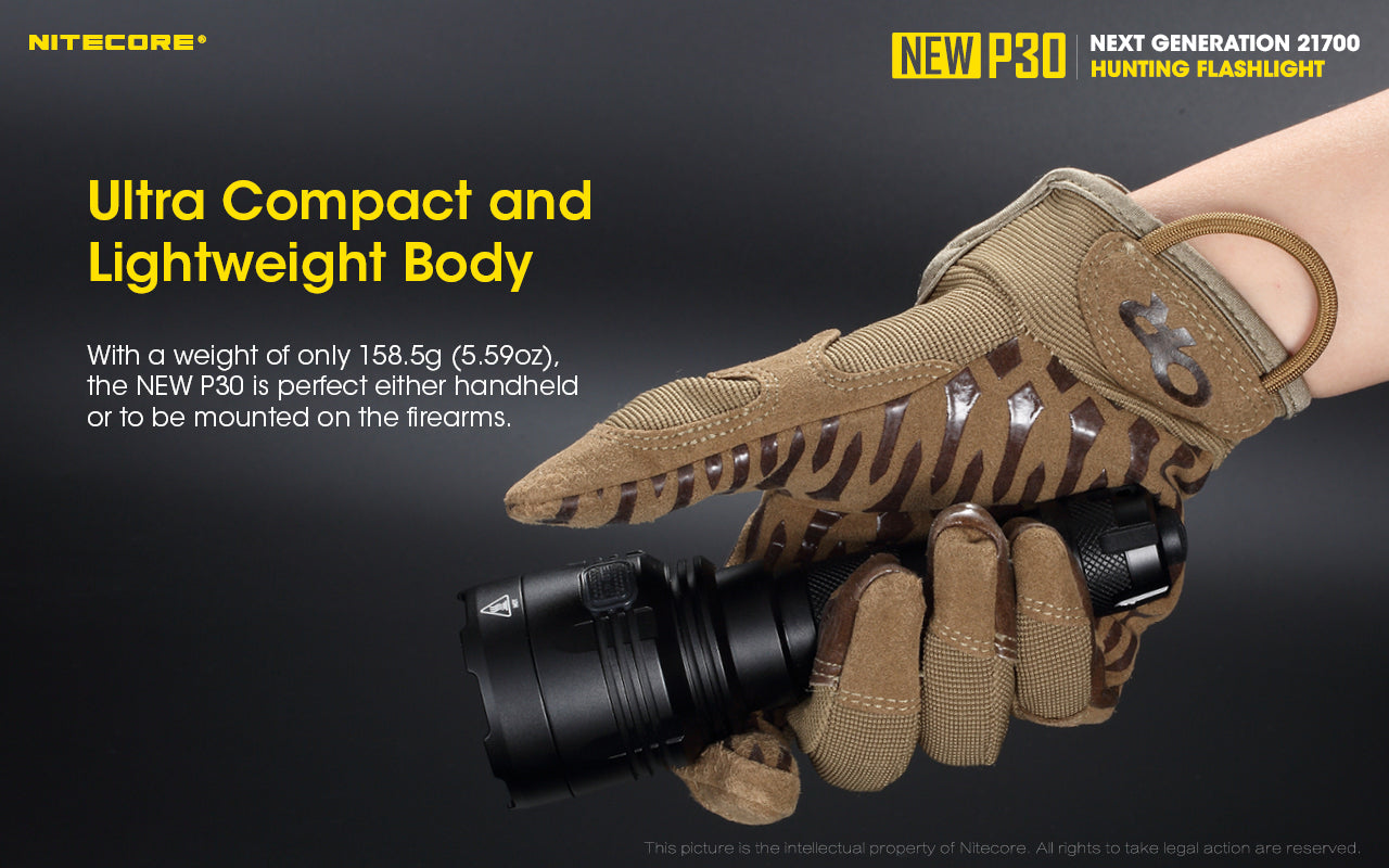 Nitecore New P30 Long Throw Torch Nl2150 R Battery Included