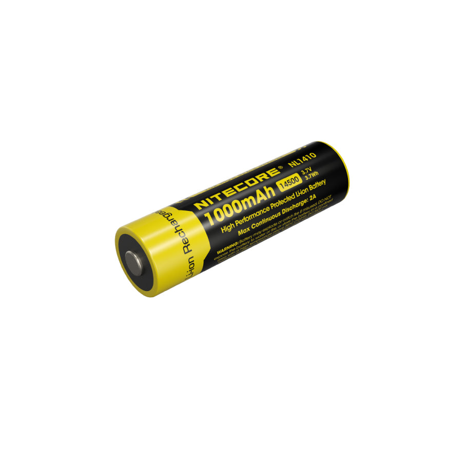 Nitecore 14500 Rechargeable Lithium Ion Battery (3.7 V, 1000m Ah)