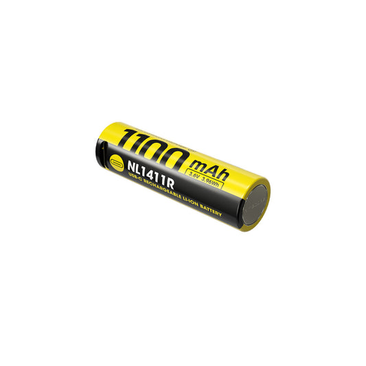 Nitecore 14500 Usb C Rechargeable Li Ion Battery (3.6 V, 1100m Ah)