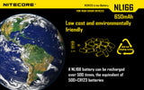 Nitecore Li Ion Rechargebale Battery Rcr123 A (3.7 V, 650m Ah)