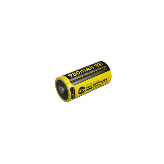 Nitecore Li Ion Rechargeable Usb C 16340 Battery 950 Mah 3.6 V