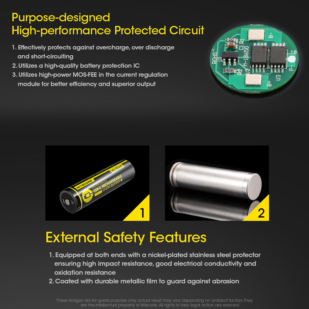 Nitecore 18650 Rechargeable Battery 3.7 V 3400 Mah