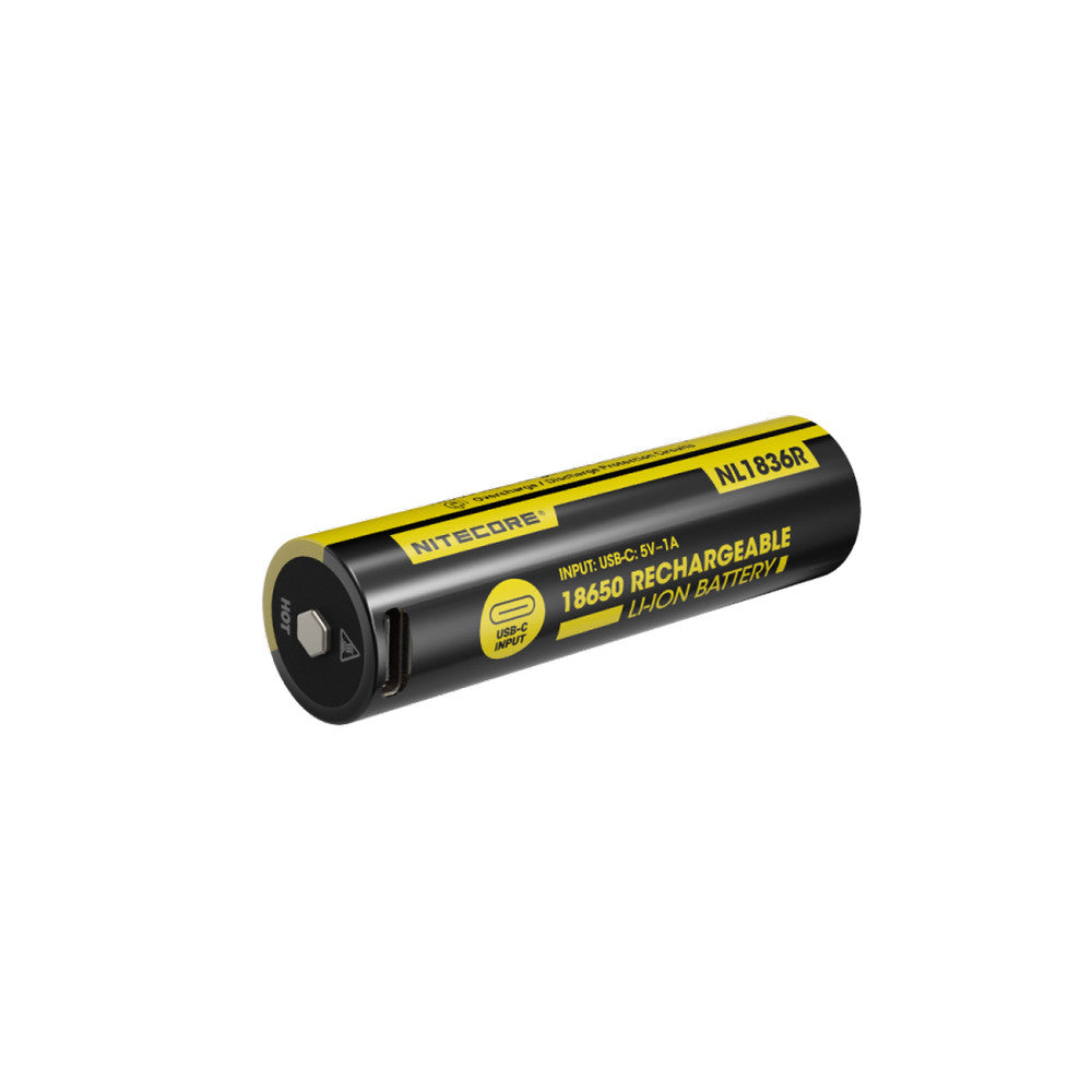 Nitecore 18650 Usb C Rechargeable Li Ion Battery(3.6 V, 3600m Ah)