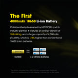 Nitecore 18650 Rechargeable Battery 3.6 V 5 A 4000 Mah