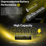 Nitecore Li Ion Rechargeable 21700 Battery 5300 Mah 3.6 V