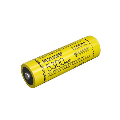 Nitecore Li Ion Rechargeable 21700 High Drain Battery 5300 Mah 3.6 V