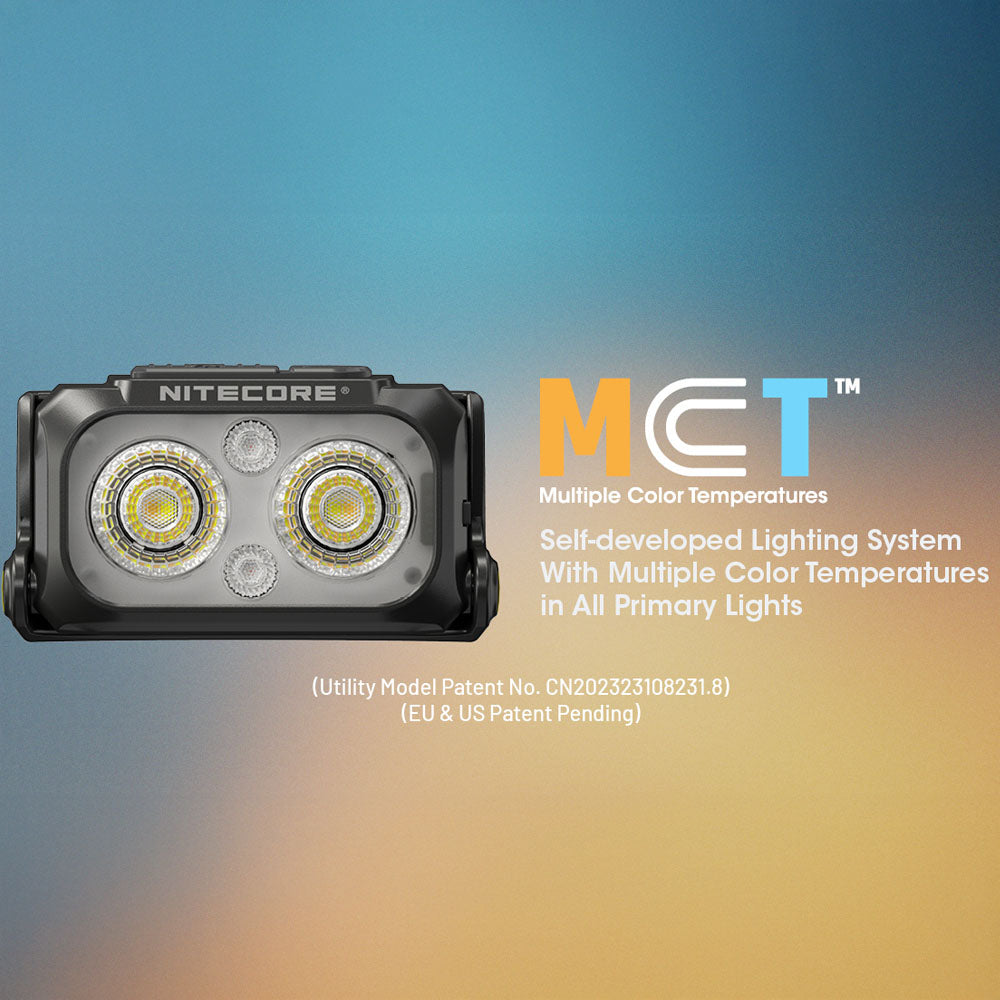 Nitecore Usb Rechargeable Multi Color Temperature Led Triple Output Headlamp Torch