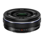 OM SYSTEM 14-42mm f3.5-5.6 EZ Pancake Micro Four Thirds Lens Black