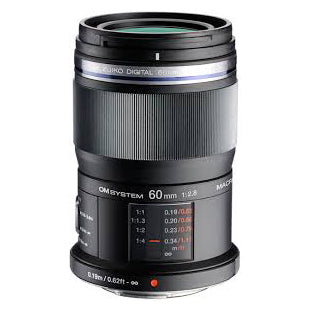 OM SYSTEM 60mm f2.8 Weatherproof Macro Micro Four Thirds Lens Black