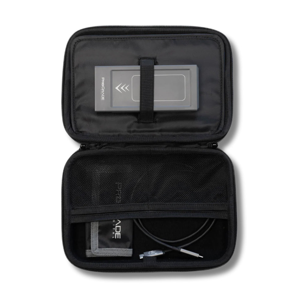 Prograde Digital Accessory Case For Card Readers, Ssd And Cables Hard Sided