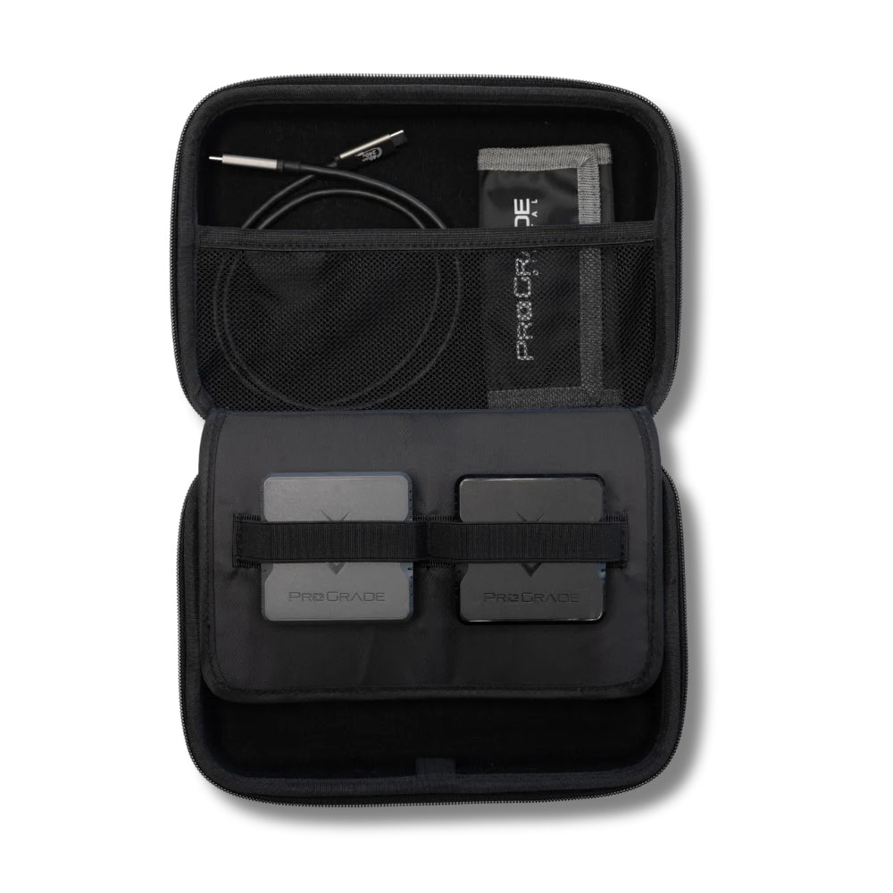 Prograde Digital Accessory Case For Card Readers, Ssd And Cables Hard Sided