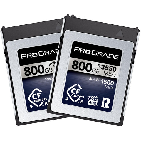 Prograde Digital Cfexpress 4.0 Type B Iridium 800 Gb R3550 Mb/S W2850 Mb/S 2 Pk