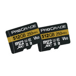 Prograde Digital Micro Sdxc Gold Uhs Ii 512 Gb R250 Mb/S W130 Mb/S V60 2 Pk