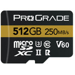 Prograde Digital Micro Sdxc Gold Uhs Ii 512 Gb R250 Mb/S W130 Mb/S V60