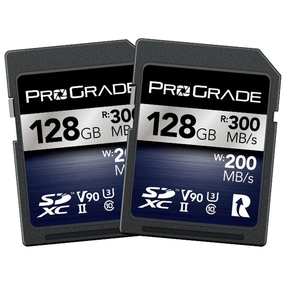 Prograde Digital Sdxc Iridium Uhs Ii 128 Gb R300 Mb/S W200 Mb/S V90 2 Pk