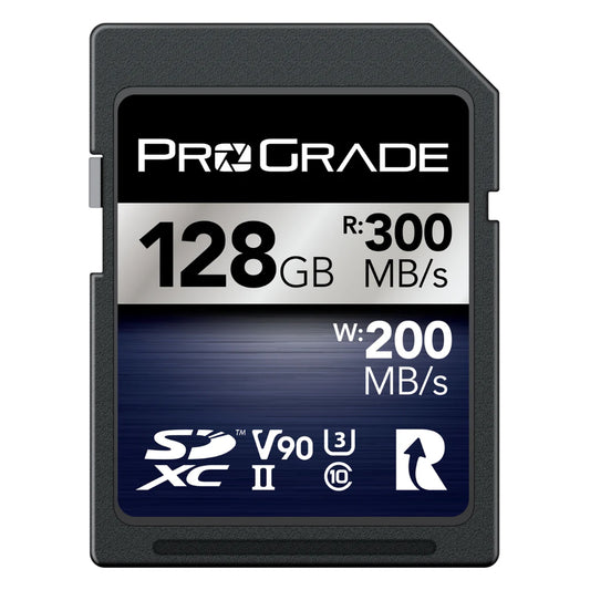 Prograde Digital Sdxc Iridium Uhs Ii 128 Gb R300 Mb/S W200 Mb/S V90