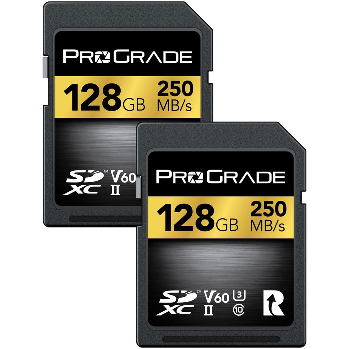 Prograde Digital Sdxc Gold Uhs Ii 128 Gb R250 Mb/S W100 Mb/S V60 2 Pk