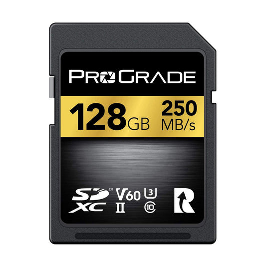 Prograde Digital Sdxc Gold Uhs Ii 128 Gb R250 Mb/S W100 Mb/S V60