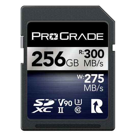 Prograde Digital Sdxc Iridium Uhs Ii 256 Gb R300 Mb/S W275 Mb/S V90