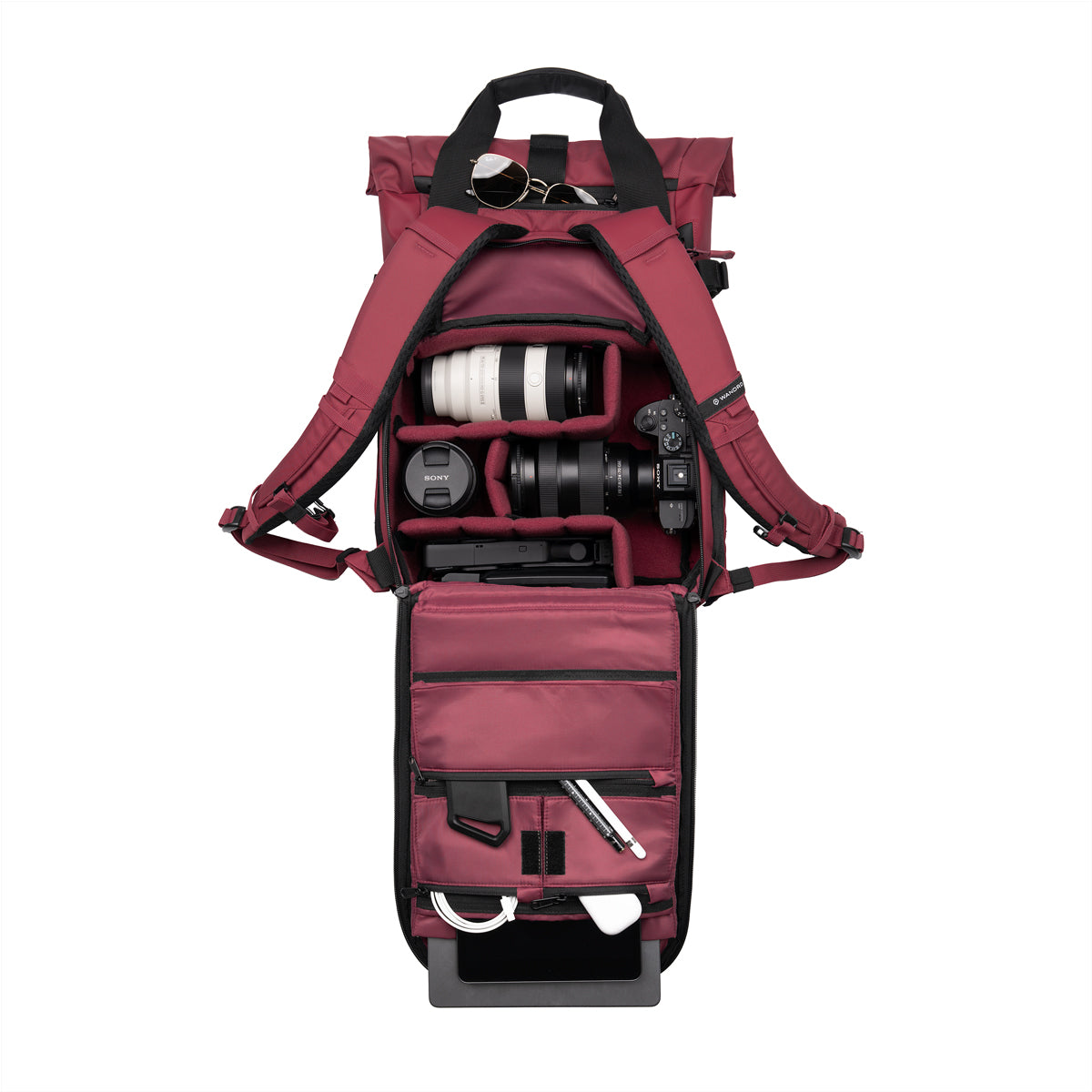 Wandrd Prvke V4 15 L Photo Bundle Camera Backpack Rhone Burgundy