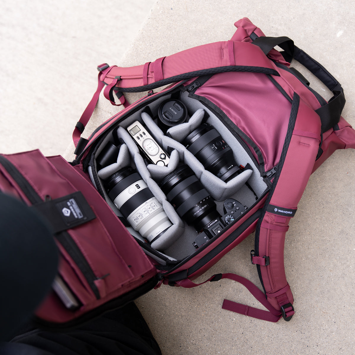 Wandrd Prvke V4 21 L Photo Bundle Camera Backpack Rhone Burgundy