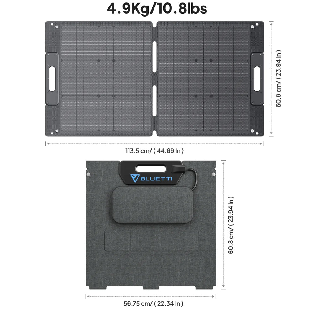 Bluetti Pv100 Foldable Solar Panels | 100 W