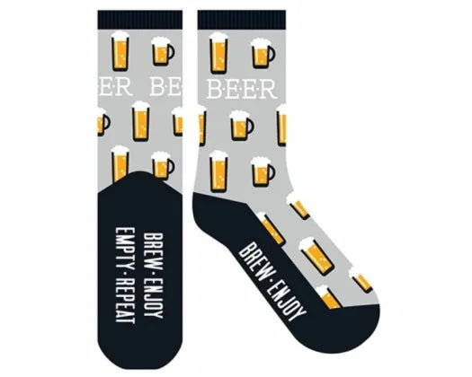 SOCK FF BEER BRW ENJY EMPTY RPT