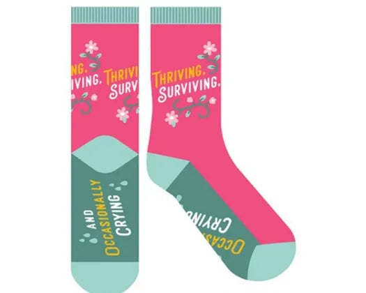 SOCK FF THRIVIN SURVIVIN CRYIN