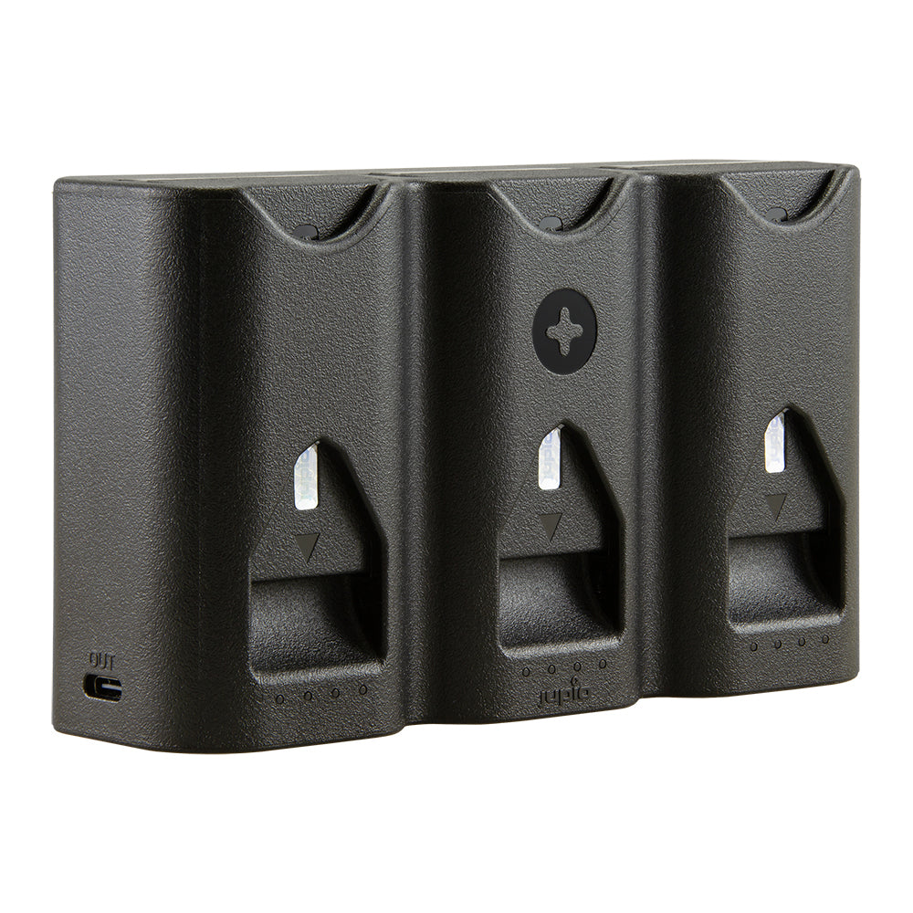 Jupio Tri Charge Air3 Charger & Powerbank For Canon Lp E6 Series