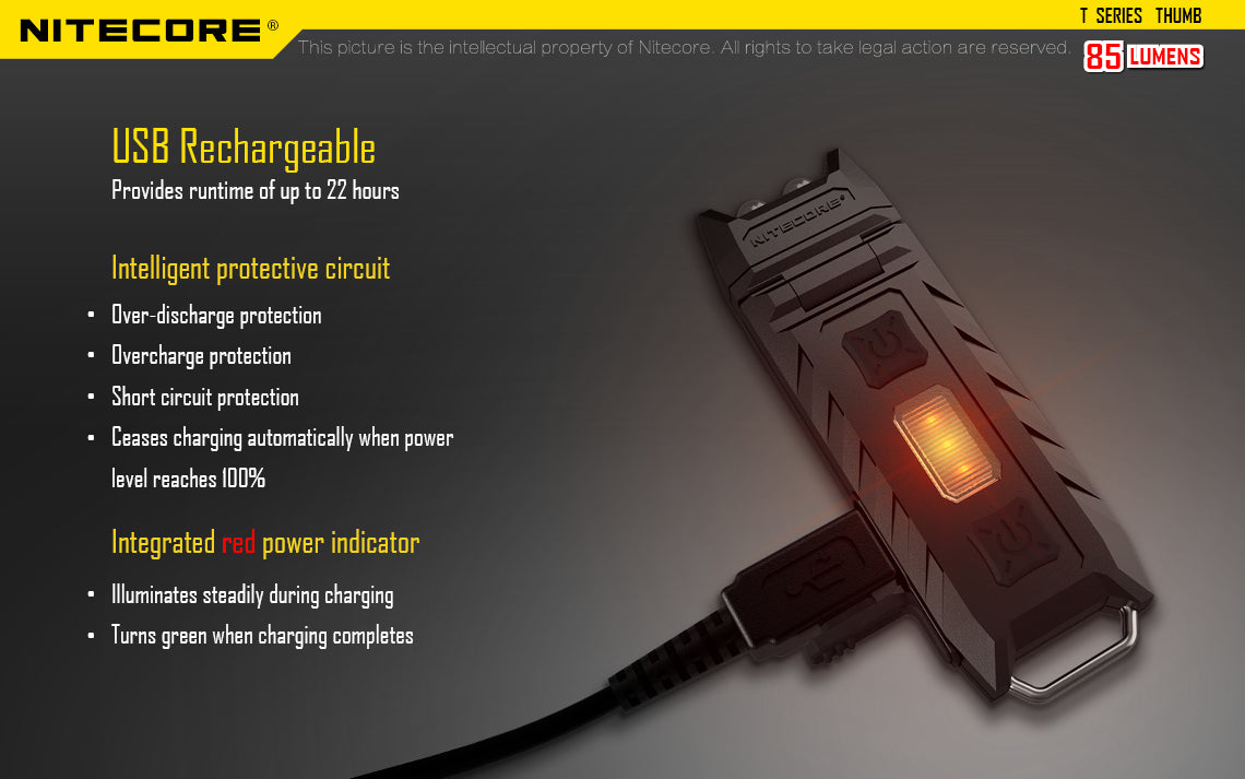 Nitecore Rechargeable Led Key Chain Torch