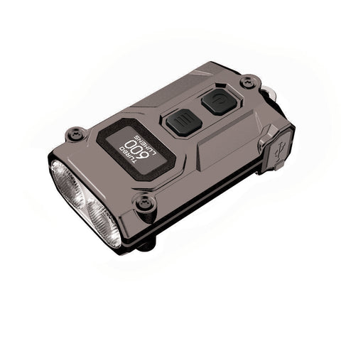 Nitecore 600 Lumen Usb C Rechargeable Keychain Flashlight Grey