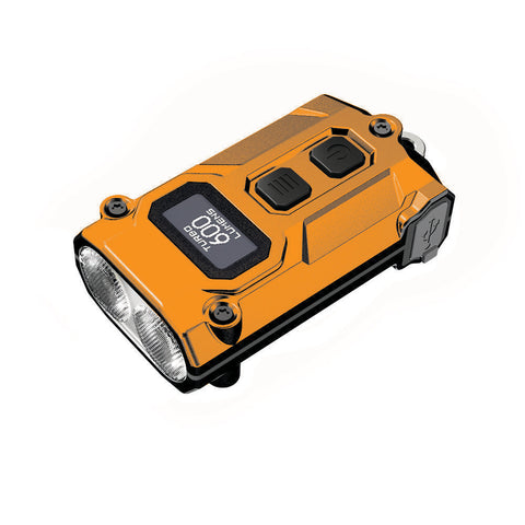 Nitecore 600 Lumen Usb C Rechargeable Keychain Flashlight Orange