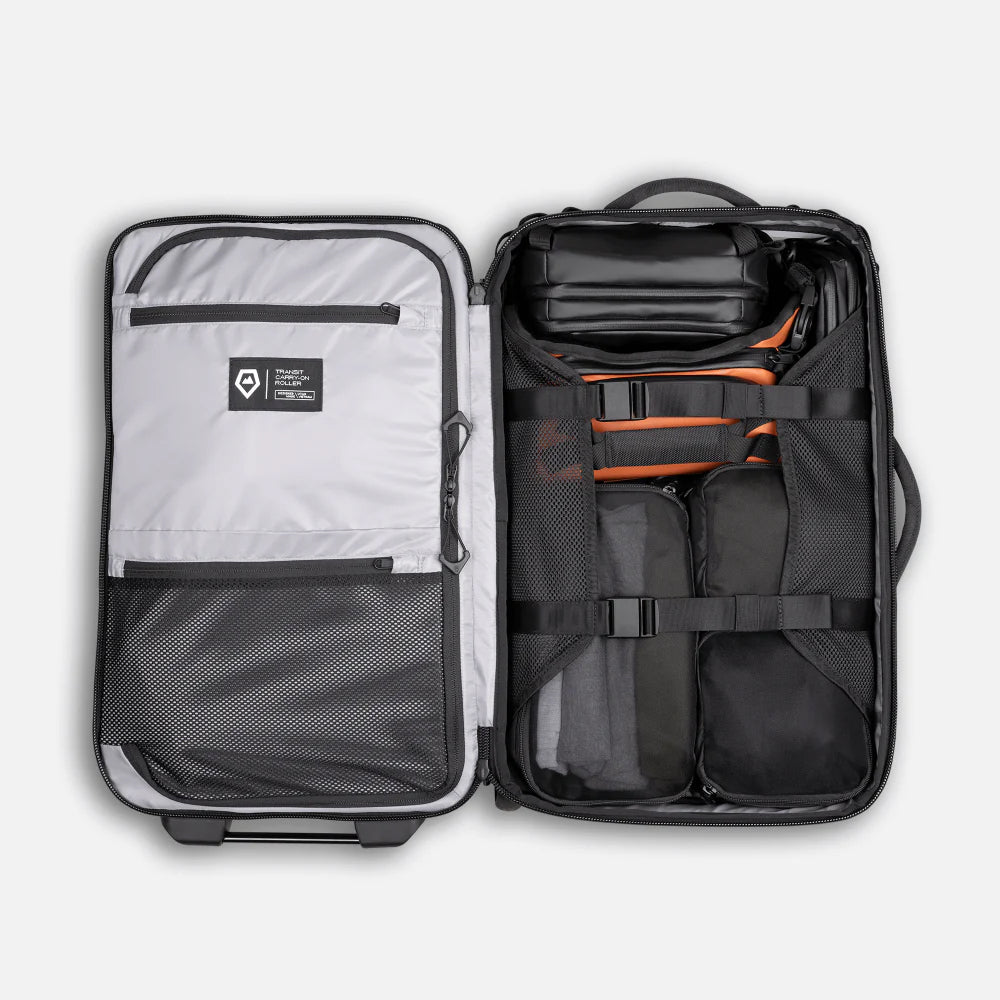 Wandrd Transit Travel Carry On Roller Bag Black