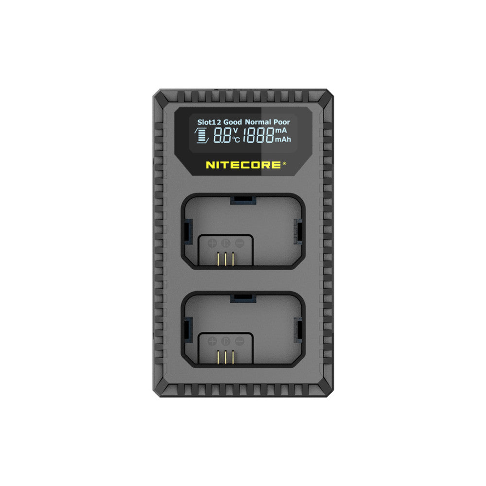 Nitecore Usn1 Dual Slot Usb Travel Charger For Sony Np Fw50 Li Ion Batteries