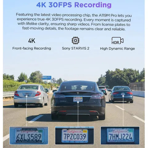 Viofo Dashcam 4 K A119 M Pro Front Dvr With Gps & Wifi6