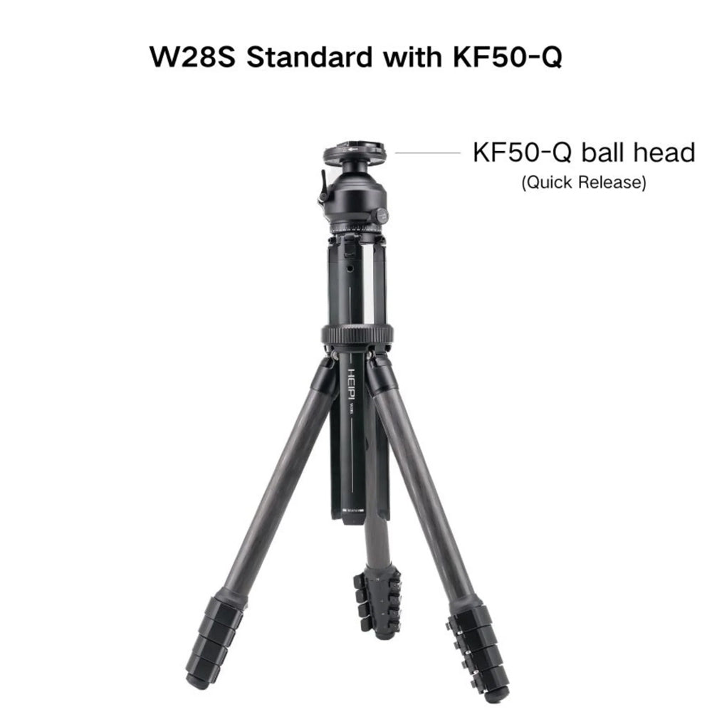 Heipi Vision 3 In 1 Carbon Fiber Travel Tripod Twist Quick Release