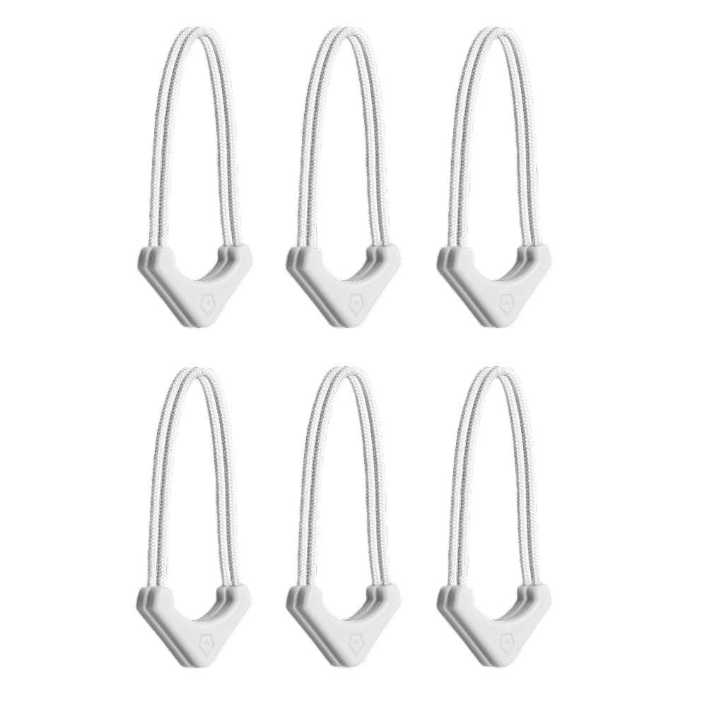 Wandrd Worryless Tamper Proof Zipper Pullers Cloud Break White 6 Pk