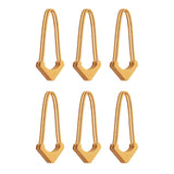 Wandrd Worryless Tamper Proof Zipper Pullers Dallol Yellow 6 Pk