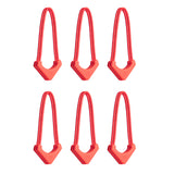 Wandrd Worryless Tamper Proof Zipper Pullers Arches Red 6 Pk