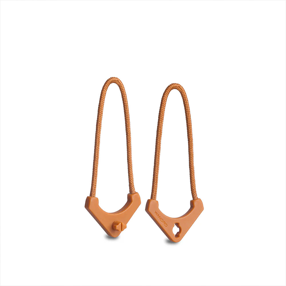 Wandrd Worryless Tamper Proof Zipper Pullers Sedona Orange 6 Pk