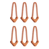 Wandrd Worryless Tamper Proof Zipper Pullers Sedona Orange 6 Pk