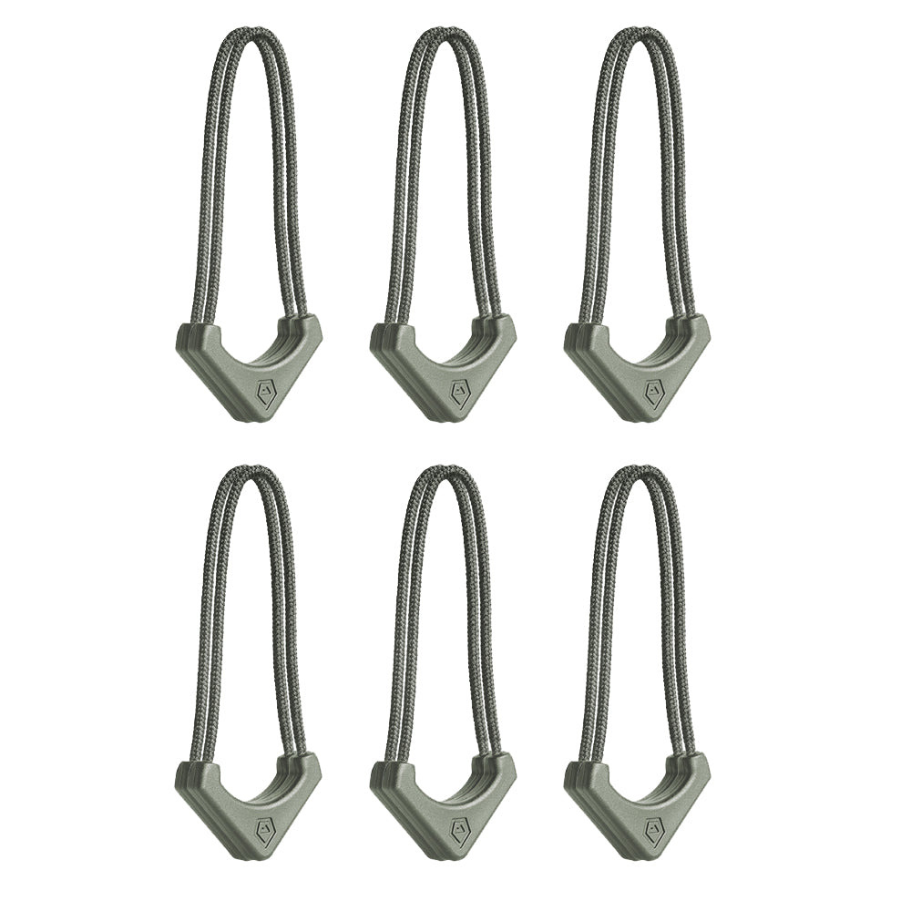Wandrd Worryless Tamper Proof Zipper Pullers Wasatch Green 6 Pk