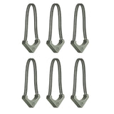 Wandrd Worryless Tamper Proof Zipper Pullers Wasatch Green 6 Pk