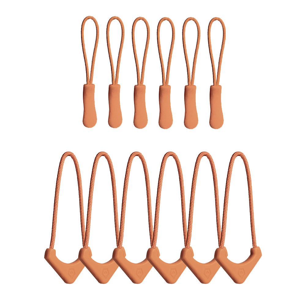 Wandrd Replacement Zipper Pullers Sedona Orange 6 Pk