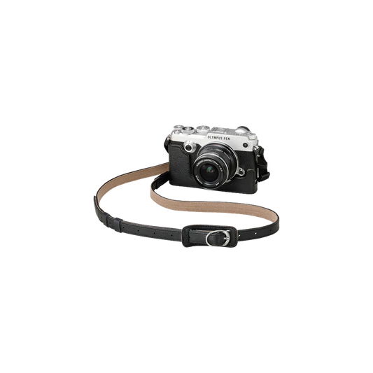 OM SYSTEM CSS-S109LL II Black Leather Strap