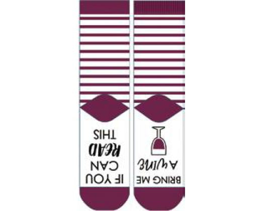 Bring Wine Novelty Socks