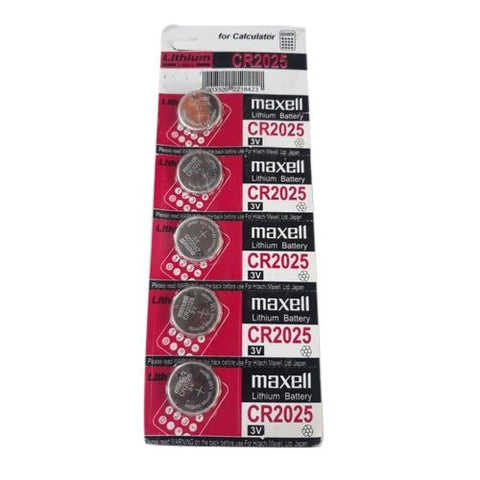 Maxell Lithium Battery Cr2025 3 V Coin Cell 5 Pack