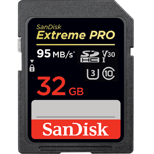 SanDisk 32GB SD Extreme PRO 100MB/s V30 U3 4K